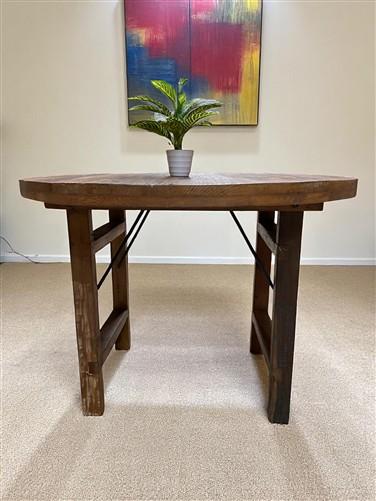 Rustic Round Table, Vintage Dining Room Table, Kitchen Island, Game Table, F