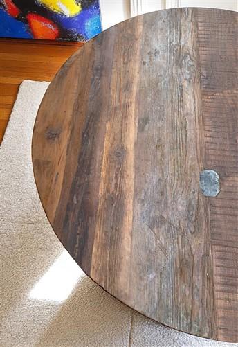 Rustic Round Table, Vintage Dining Room Table, Kitchen Island, Game Table, F