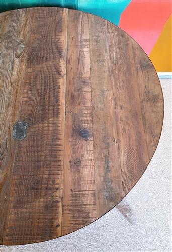Rustic Round Table, Vintage Dining Room Table, Kitchen Island, Game Table, F