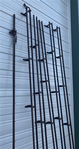 ladder - 14' Allith Rolling Ladder System Dual Track Vintage Industrial Warehouse Library by The Old Grainery (14ft ladder...