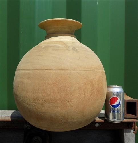 Water Jug, Wood Pot, Wood Vase, Rustic Planter, Modern Farmhouse, European C