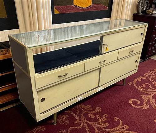 Store Counter - Castle Showcase Co Display Case, Vintage Floor Showcase, Retail Store Counter, B by The Old Grainery (cabi...