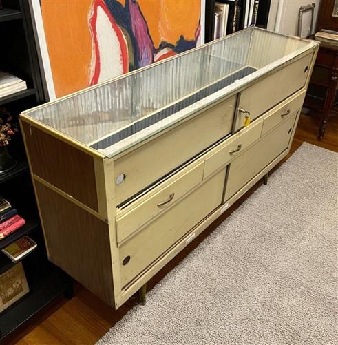 Store Counter - Castle Showcase Co Display Case, Vintage Floor Showcase, Retail Store Counter, B by The Old Grainery (cabi...