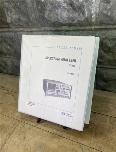 Service Manual HP Spectrum Analyzer 3585A, Volume II, Hewlett Packard