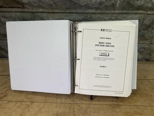 Service Manual HP Spectrum Analyzer 3585A, Volume II, Hewlett Packard