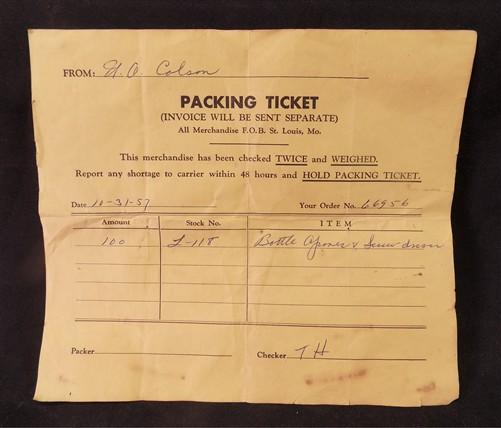 Art & Collectibles > Collectibles > Advertisements - 1957 NOS 6 Sinclair Gas Station Advertising, Goodyear Gillett's Screw...