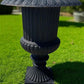 Garden urn - 39" Tall Cast Iron Fluted Urn, Flower Pot Planter, Garden Patio Yard Art, B7 by The Old Grainery (aluminum, A...