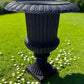 Garden urn - 39" Tall Cast Iron Fluted Urn, Flower Pot Planter, Garden Patio Yard Art, B7 by The Old Grainery (aluminum, A...