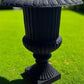 Garden urn - 39" Tall Cast Iron Fluted Urn, Flower Pot Planter, Garden Patio Yard Art, B7 by The Old Grainery (aluminum, A...