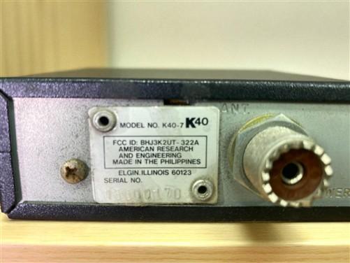 K40 Speech Processor 40 Channel CB Radio & Microphone, Vintage Ham Radio