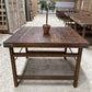 table - Rustic Square Table, Vintage Dining Room Table, Kitchen Island, Game Table, J by The Old Grainery