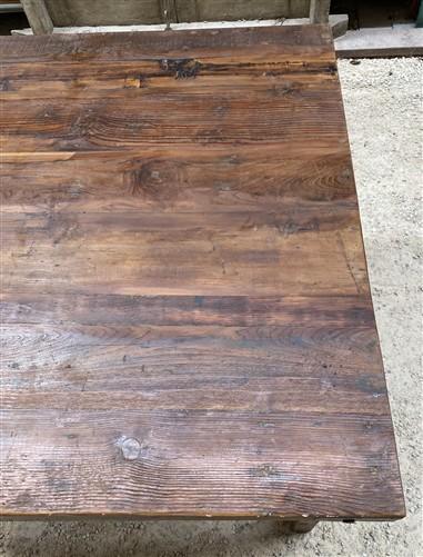 table - Rustic Square Table, Vintage Dining Room Table, Kitchen Island, Game Table, J by The Old Grainery