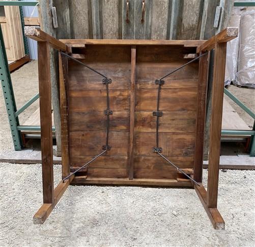 table - Rustic Square Table, Vintage Dining Room Table, Kitchen Island, Game Table, J by The Old Grainery