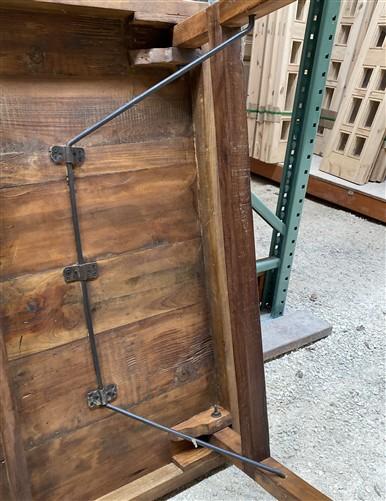 table - Rustic Square Table, Vintage Dining Room Table, Kitchen Island, Game Table, J by The Old Grainery