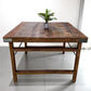 table - Rustic Square Table, Vintage Dining Room Table, Kitchen Island, Game Table, G by The Old Grainery