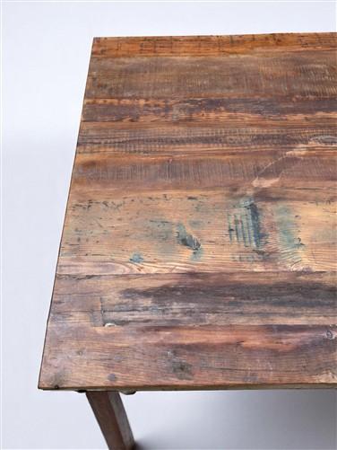 table - Rustic Square Table, Vintage Dining Room Table, Kitchen Island, Game Table, G by The Old Grainery