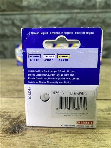 Ham Radio - Lot of 17 Dymo D1 43613 Label Cassettes 1/4" 6mm Black on White New Old Stock by The Old Grainery (50 load, ac...