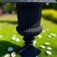 Garden urn - 39" Tall Cast Iron Fluted Urn, Flower Pot Planter, Garden Patio Yard Art, B8 by The Old Grainery (aluminum, A...