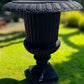 Garden urn - 39" Tall Cast Iron Fluted Urn, Flower Pot Planter, Garden Patio Yard Art, B8 by The Old Grainery (aluminum, A...