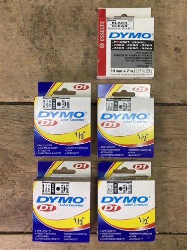 Ham Radio - Lot of 11 Dymo 43613, 45013, 45010, 43613 Label Cassette 1/4" 6mm ,1/2" 12mm NOS by The Old Grainery (50 load,...