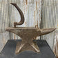 anvil - Vintage Blacksmith Anvil w/Hardy Tool, 127 lb Forging Anvil Depose, Farrier Tool by The Old Grainery (Anvil, Black...