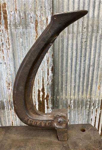anvil - Vintage Blacksmith Anvil w/Hardy Tool, 127 lb Forging Anvil Depose, Farrier Tool by The Old Grainery (Anvil, Black...
