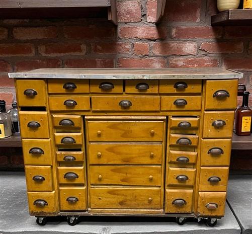Watchmaker Desk - Watchmaker Bench, Vintage Jewelers Workbench, Entry Hall Table, Industrial Age C by The Old Grainery (ar...