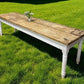 10' Harvest Table, Primitive Rustic Dining Table, Vintage Farmhouse Table, B