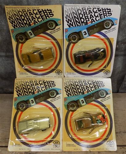 4 Zee Toys Windracers 1981 Die Cast Metal Cars Made in Hong Kong, Unopened A,