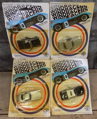 Diecast cars - 4 Zee Toys Windracers 1981 Die Cast Metal Cars Made in Hong Kong, Unopened B, by The Old Grainery (1981, ca...
