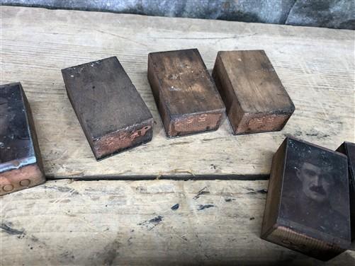 letterpress plates - 55 Copper Letterpress Plates, Printing Blocks, WWI Soldier, Sailor Army Navy B, by The Old Grainery (...