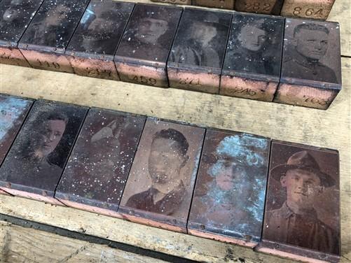 letterpress - 55 Copper Letterpress Plates, Printing Blocks, WWI Soldier, Sailor Army Navy C, by The Old Grainery (army, b...