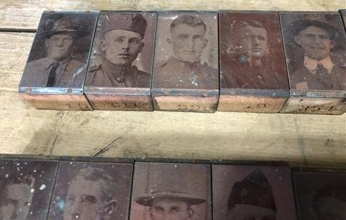 letterpress plates - 55 Copper Letterpress Plates, Printing Blocks, WWI Soldier, Sailor Army Navy E, by The Old Grainery (...