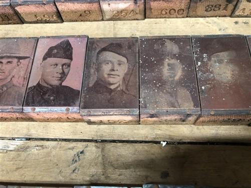 letterpress plates - 55 Copper Letterpress Plates, Printing Blocks, WWI Soldier, Sailor Army Navy E, by The Old Grainery (...