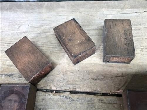 letterpress plates - 55 Copper Letterpress Plates, Printing Blocks, WWI Soldier, Sailor Army Navy E, by The Old Grainery (...