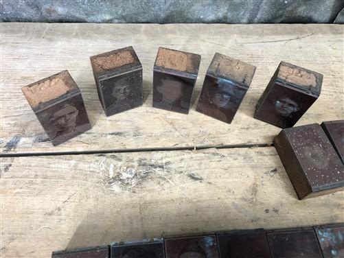letterpress plates - 55 Copper Letterpress Plates, Printing Blocks, WWI Soldier, Sailor Army Navy F, by The Old Grainery (...