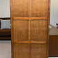 Library Bookcase, 2 Door Walnut Display Case, Kitchen Cabinet, China Cabinet, F