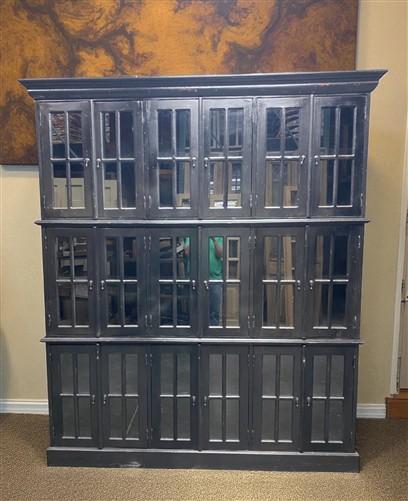 Triple Stack Bookcase, Black Kitchen Hutch Cabinet, Kitchen Storage Cupboard H