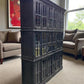 Triple Stack Bookcase, Black Kitchen Hutch Cabinet, Kitchen Storage Cupboard H