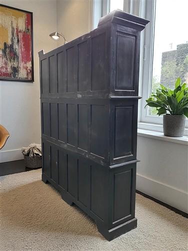 Triple Stack Bookcase, Black Kitchen Hutch Cabinet, Kitchen Storage Cupboard H