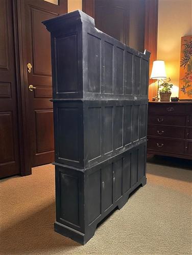 Triple Stack Bookcase, Black Kitchen Hutch Cabinet, Kitchen Storage Cupboard H