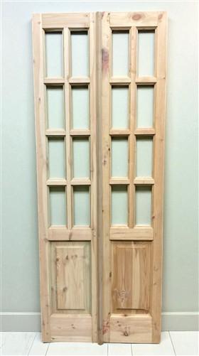 French Double Door (30.5x80.5) 8 Pane Glass Door European Styled EM40-A