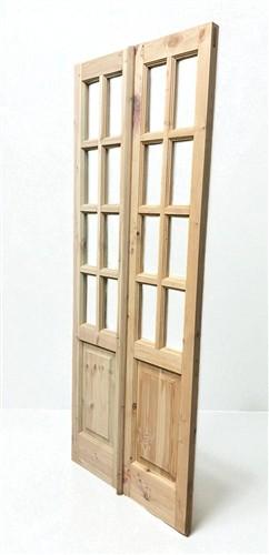 French Double Door (30.5x80.5) 8 Pane Glass Door European Styled EM40-A