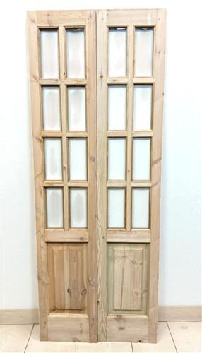 French Double Door (30.5x80.5) 8 Pane Glass Door European Styled EM40-A