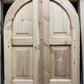 Arched French Double Doors (32x80.5) Panel Doors, European Styled Doors M7-A