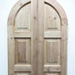 Arched French Double Doors (32x80.5) Panel Doors, European Styled Doors M7-A