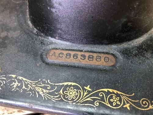 Sewing Machine - 1929 Singer Filigree Pattern Treadle Sewing Machine Head, Serial# AC863880, by The Old Grainery (1929, An...
