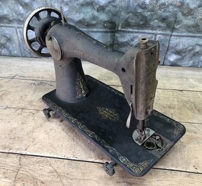 Sewing Machine - 1929 Singer Filigree Pattern Treadle Sewing Machine Head, Serial# AC863880, by The Old Grainery (1929, An...