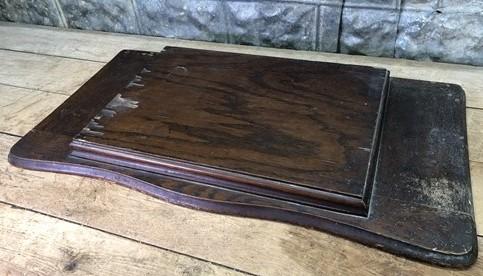 Singer Wood Table Top, Treadle Sewing Machine Base, Cabinet Part Vintage U, by The Old Grainery (brown, cabinet, decor)