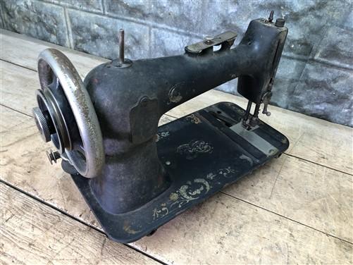 Sewing Machine - Antique Treadle Sewing Machine Head, Vintage Hand Crank Sewing Machine A, by The Old Grainery (antique, b...